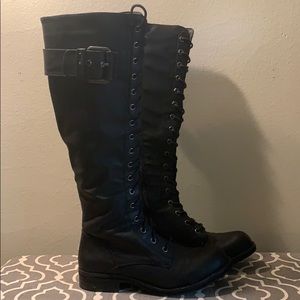 Aldo Knee High Combat Boots